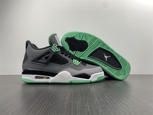 Authentic Air Jordan IV Retro Green Glow