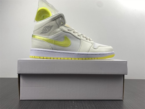 Air Jordan 1 mid white & yellow 