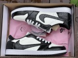 Authentic Air Jordan 1 Travis Scott white & black 