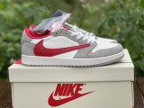 Authentic Air Jordan 1 Travis Scott white & grey