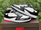 Authentic Air Jordan 1 Travis Scott white & black 