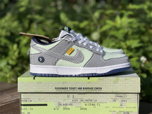 Union x Nike Dunk Low grey & blue 