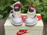 Air Jordan 1 Low TS White Grey & Red 