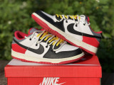 NIKE DUNK LOW White & Red 