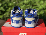 NIKE DUNK LOW white & blue 