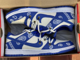 NIKE DUNK LOW white & blue 