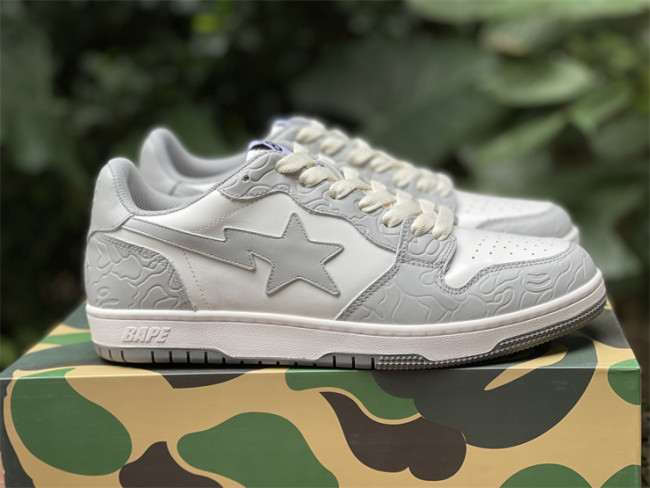 Solebox x BAPE union white & Grey 