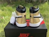 Authentic Air Jordan 1 Retro Gold Toe One of One 