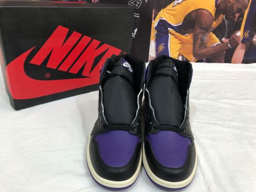 Air Jordan 1 Retro white & purple