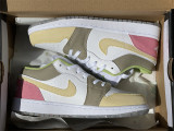 Air Jordan 1 LOW pink & green 