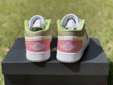 Air Jordan 1 LOW pink & green 