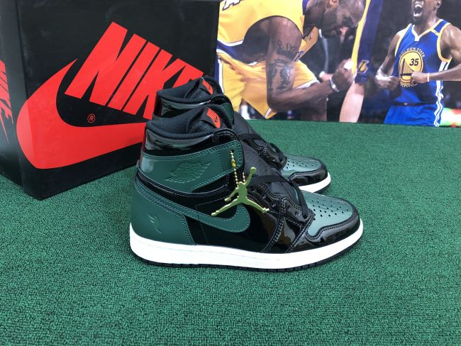 Air Jordan 1 Retro dark Green Patent