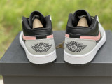 Air Jordan 1 Low White black & pink Nike Swoosh 