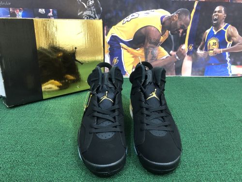 Authentic Air Jordan 6 DMP Black/Metallic Gold