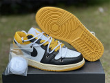 Air Jordan 1 mid white & yellow