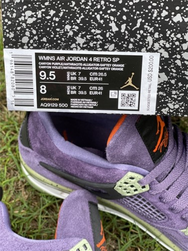  Air Jordan 4 WMNS “Canyon Purple” 