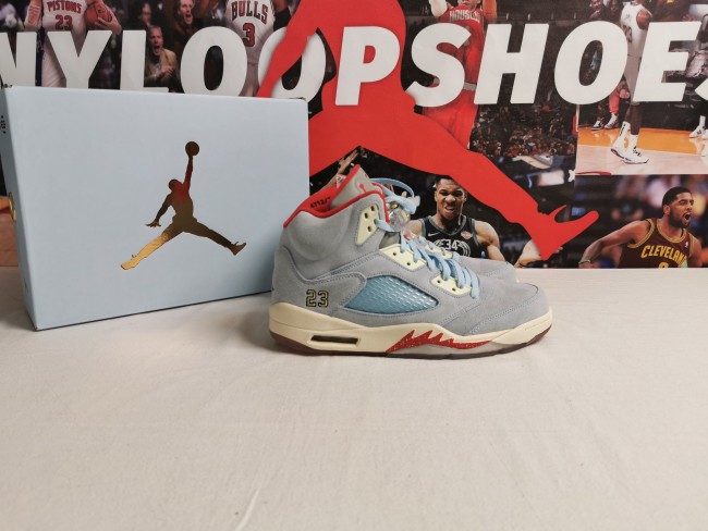 Trophy Room x Air Jordan 5 “Ice Blue”