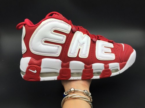 NIKE Big AIR SUP Union Uptempo white & red shoes