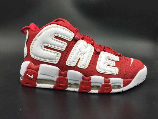 NIKE Big AIR SUP Union Uptempo white & red shoes