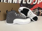 Air Jordan 12 Retro White & Grey