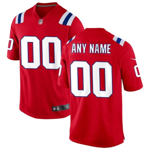 New England Patriots customize red Jerseys 