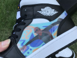 Air Jordan 1 Mid (GS）BLACK WHITE