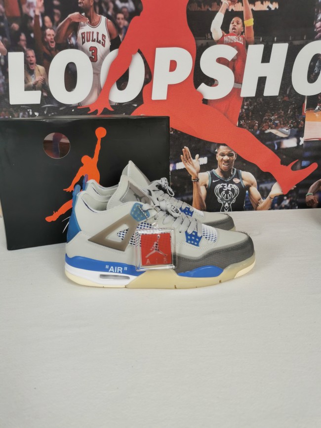 Off-White x Air Jordan 4 Retro   Sail