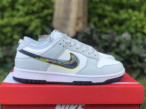 Nike Dunk Low colorful 3D Nike Swoosh 