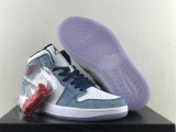 Air Jordan 1 Mid washed blue
