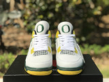 Air Jordan 4 white & green Oregon Ducks 