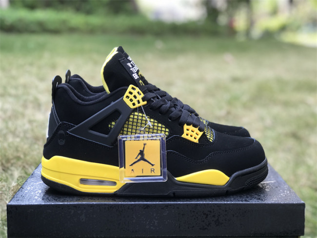 Air Jordan 4 “Thunder” signature customized 