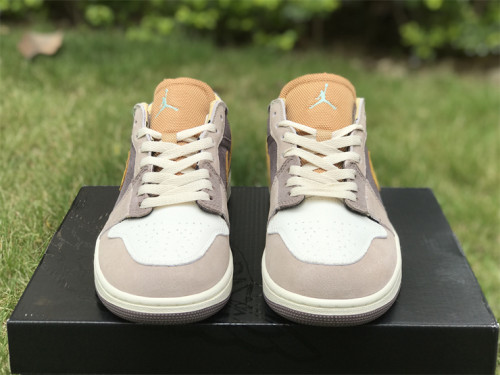  Air Jordan 1 Low orange & grey & yellow