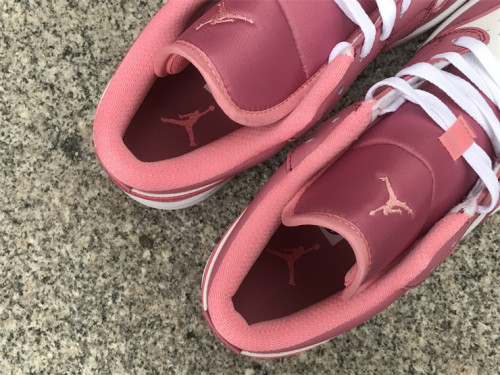 Air Jordan 1 Low white & pink 