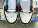 Air Jordan 1 x OFF-WHITE AJ1 OW UN white & black & blue 