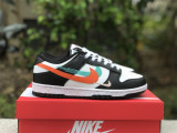 Nike Dunk low Multi Black and white color three-hook splash ink