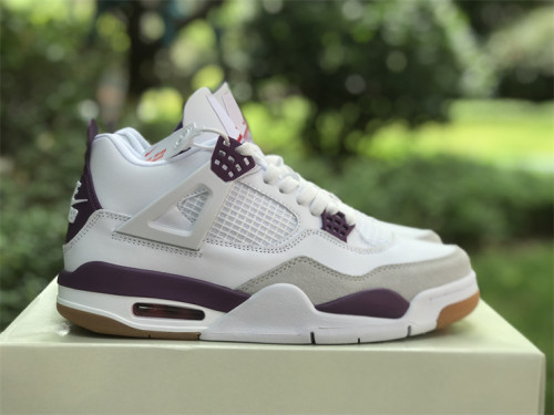 Nike SB x Air Jordan 4 white & purple