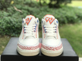 Air Jordan 3 white & Orange & blue