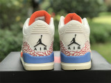 Air Jordan 3 white & Orange & blue