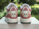 KAWS x Air Jordan 3 white & pink