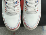 Air Jordan 3 white & Orange & blue