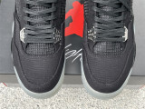  Air Jordan 4 Retro black & silver 