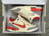 Air Jordan 3 x OFF-WHITE AJ3 OW Ashen Gray & Red 