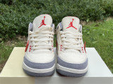 Air Jordan 3 x OFF-WHITE AJ3 OW Ashen Gray & Red 