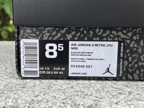 Air Jordan 3 Tinker “Black Cement”