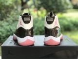 Air Jordan 11 white & black & pink 