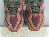 New Balance 9060 dark brown & red 