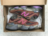 New Balance 9060 dark brown & red 