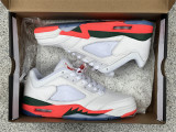 Air Jordan 5 Low white & orange & green 