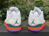 Air Jordan 5 Low white & orange & green 