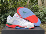 Air Jordan 5 Low white & orange & green 